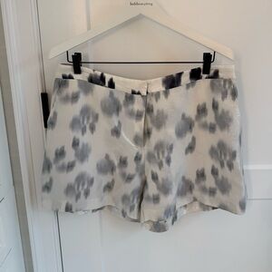 NWT Reiss Black and White Metallic Shorts